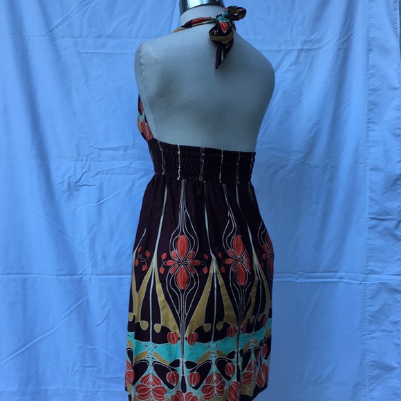 Halter Art Nouveau Dress - Picture 3 of 3
